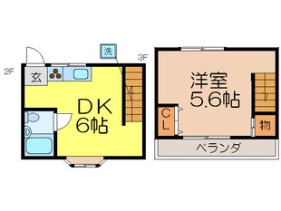 総持寺駅前ｸﾞﾘ-ﾝﾊｲﾂ2号館の物件間取画像